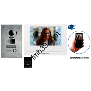 Aiphone Kit vidéo JO - moniteur écran 7" - module Wi-fi intégré
