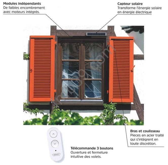 Motorisation Volet Battant Bubendorff Solaire