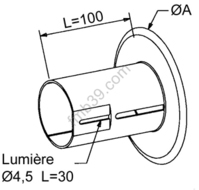 Poulies et flasques Flasques coulissantes pour tube ZF64